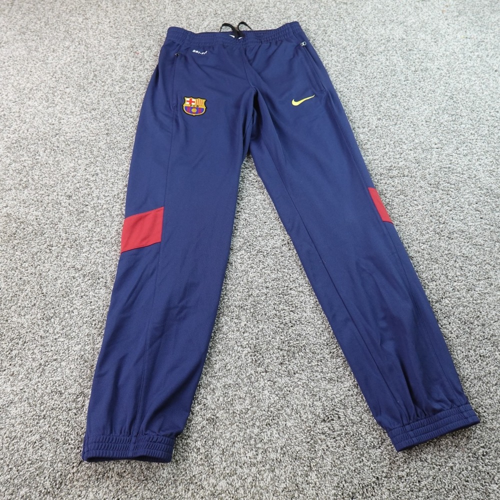 FC Barcelona Track Pants Mens S Blue Soccer Futbol Nike FCB Jogger Sweatpants